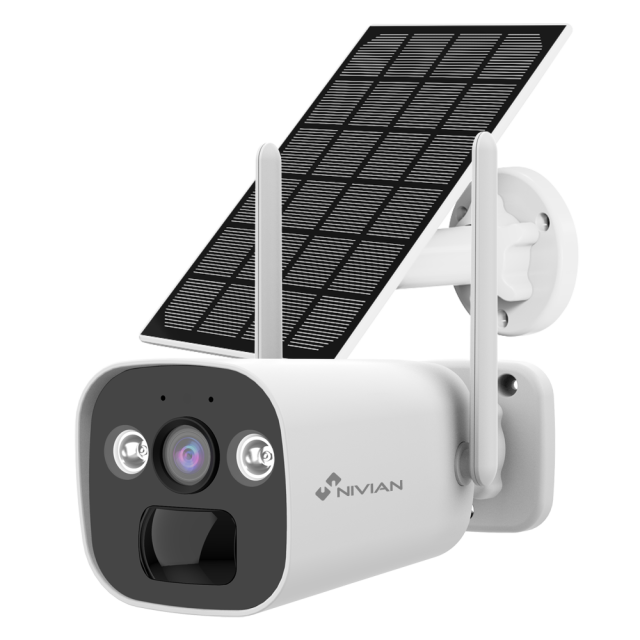 Nivian 4G ip camera met zonnepaneel