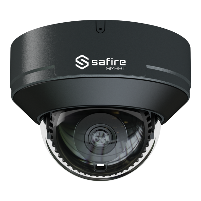 Safire Smart
IP Dome Camera IP bereik E1 Kunstmatige Intelligentie. Resolutie 4 Megapixel (2566x1440) Lens 2,8 mm | Ingebouwde microfoon | IR 30m AI: Classificatie van mens en voertuig Waterdichting IP67 & IK10 | PoE (IEEE802.3af)