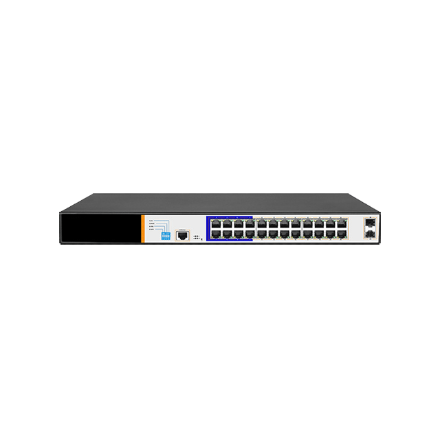 OEM PoE switch 24 poorten en 2 gigabit poorten