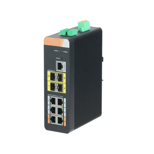 Dahua OEM HiPoE switch 6 poorten RJ45 en 4 uplink poorten SFP