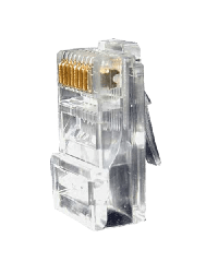 RJ45 krimp connector voor cat6 netwerkkabel