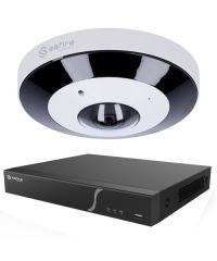 12 megapixel fisheye IP beveiligingscamera set PoE 1-4 selectie