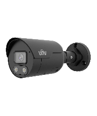 UNV IP-camera 2 Megapixel zwart met SD kaart interface kleurenjager dubbel LED