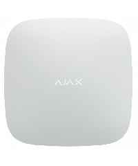 Ajax hub plus wit met instelbaar tot 64 Scenario's, 150 componenten, 99 gebruikers en wifi