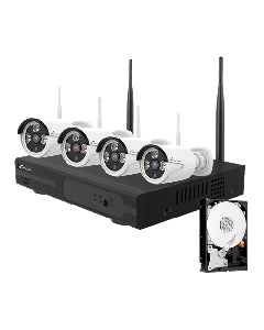 Nivian Nivian WiFi CCTV-kit - NV-KIT830W-4CAM-1TB