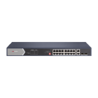 Switch 16 POE-poorten HIKVISION Gigabith + 2 Gigabith + 2 Vezels DS-3E0520HP-E