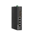 HIKVISION 4-poorts POE industriële switch - temperatuur: -30°C tot 65°C - 3 × gigabit PoE-poorten - 1 × gigabit Hi-PoE-poort - 2 × gigabit SFP glasvezelpoorten DS-3T0506HP-E/HS