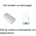 PLC homeplug set zender en ontvanger IP camera transmissie via 230VAC