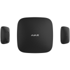 Zwarte hub plus met wifi van ajax, 2x 2G/3G, 16 uur back-up batterij en push berichten op app